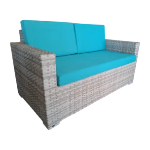 ALUM. WICKER 2 Seated SOFA 74X138X72