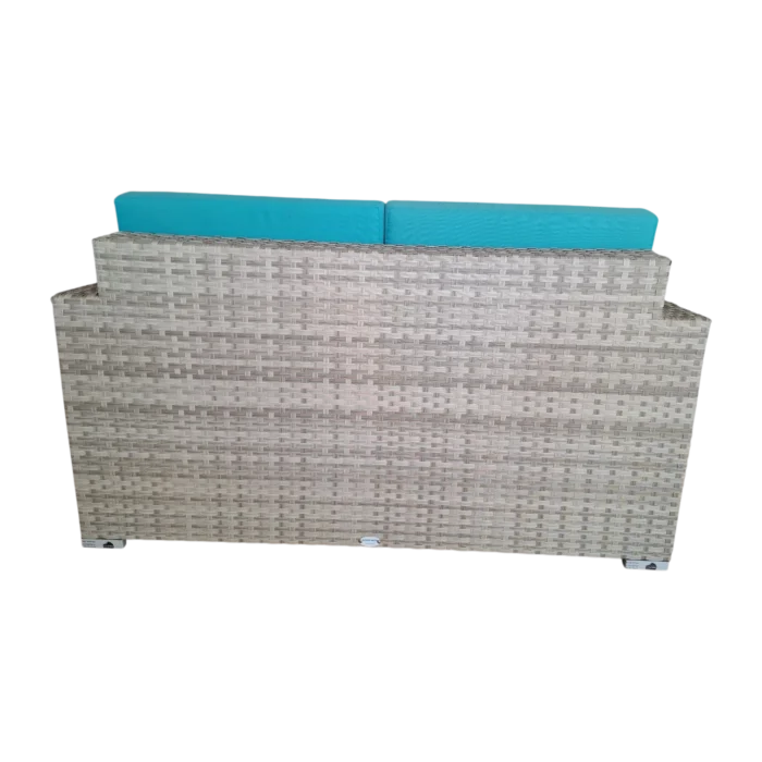 ALUM. WICKER 2 Seated SOFA 74X138X72