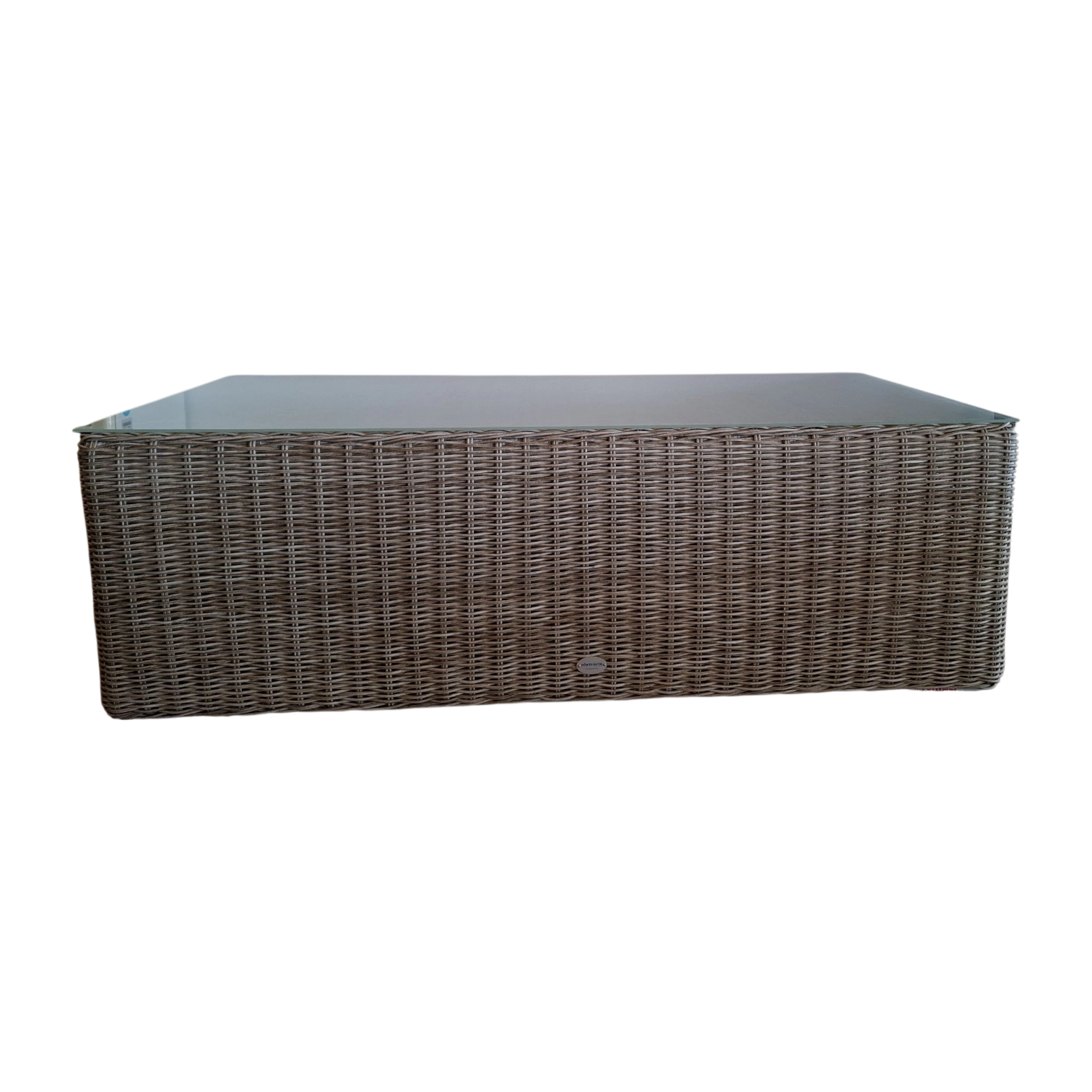 001196037021_FY-YA3738T 2 Barbados CT — Aluminum, Glass, Wicker — 151(L) x 68(D) x 48(H) cm