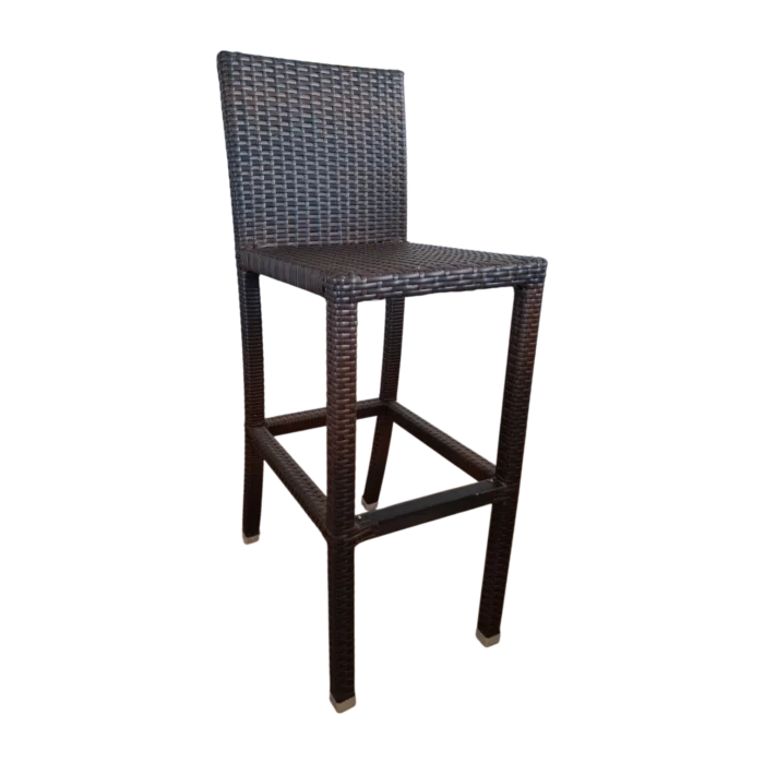 ALUM.INIUM WICKER BAR STOOL