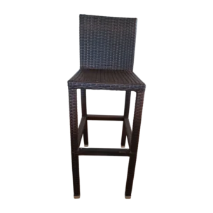 ALUM.INIUM WICKER BAR STOOL