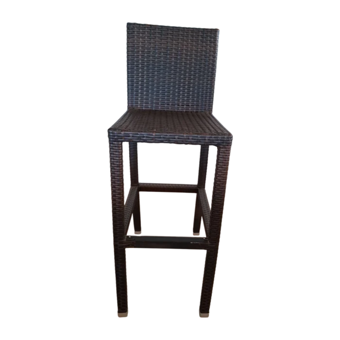 ALUM.INIUM WICKER BAR STOOL
