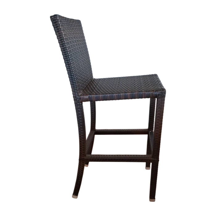 ALUM.INIUM WICKER BAR STOOL