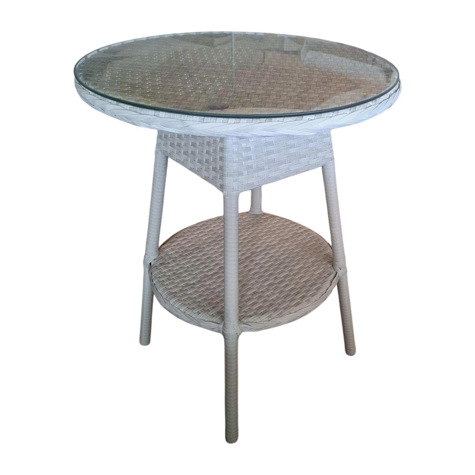 001196037032_FY-YAG994 1 ALUMINIUM WICKER COFFEE TABLE WITH GLASS