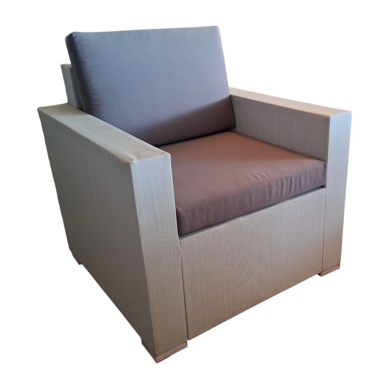 001196037041_FY-YA6410 1 Freetown 1st OutdoorSofa — wicker, Fabric — light Grey — 74(L) x 74(D) x 72(H) cm