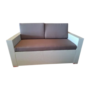 Freetown 2st Outdoor Sofa — wicker, Fabric — light Grey — 138(L) x 74(D) x 72(H) cm