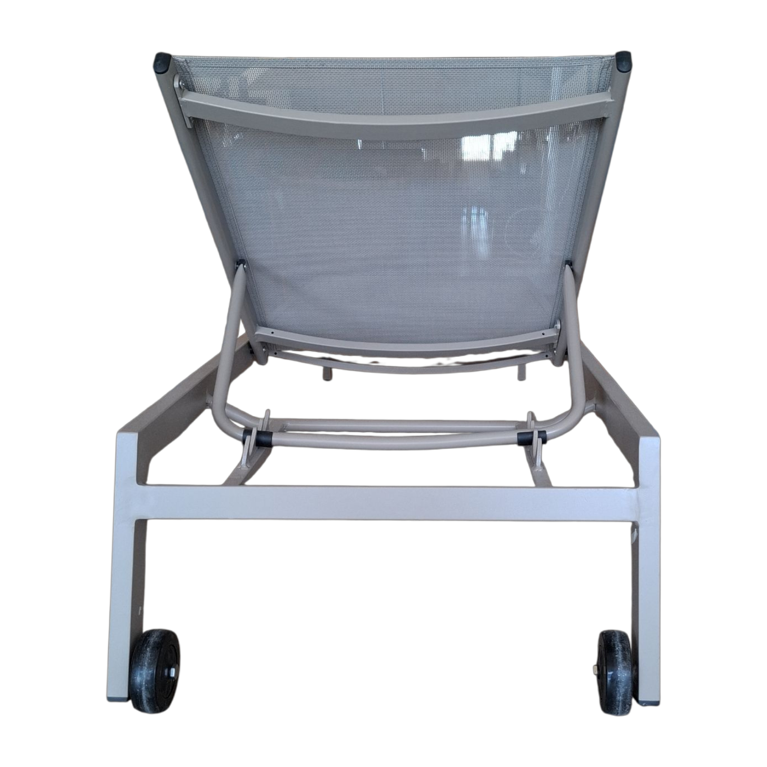 001196037058_FY-990133 4-White_Grey Sunbed— Aluminum, Polyester — 195(L) x 65(D) x 34(H) cm White - Grey