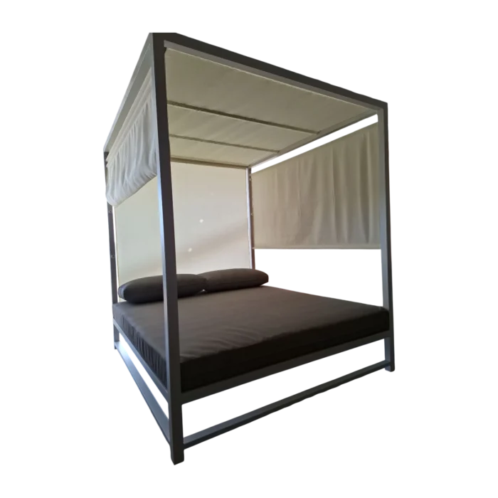 ALUMINIUM DOUBLE DAYBED L170xD196xH200cm