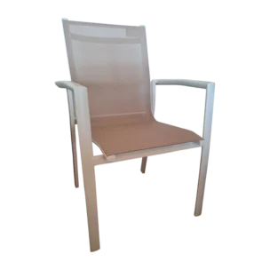 ALUMINIUM TEXTLINE CHAIR W58xD62xH89cm