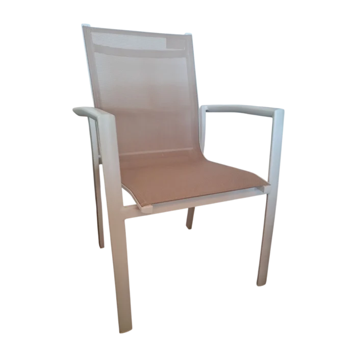 ALUMINIUM TEXTLINE CHAIR W58xD62xH89cm