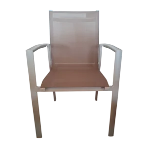 ALUMINIUM TEXTLINE CHAIR W58xD62xH89cm