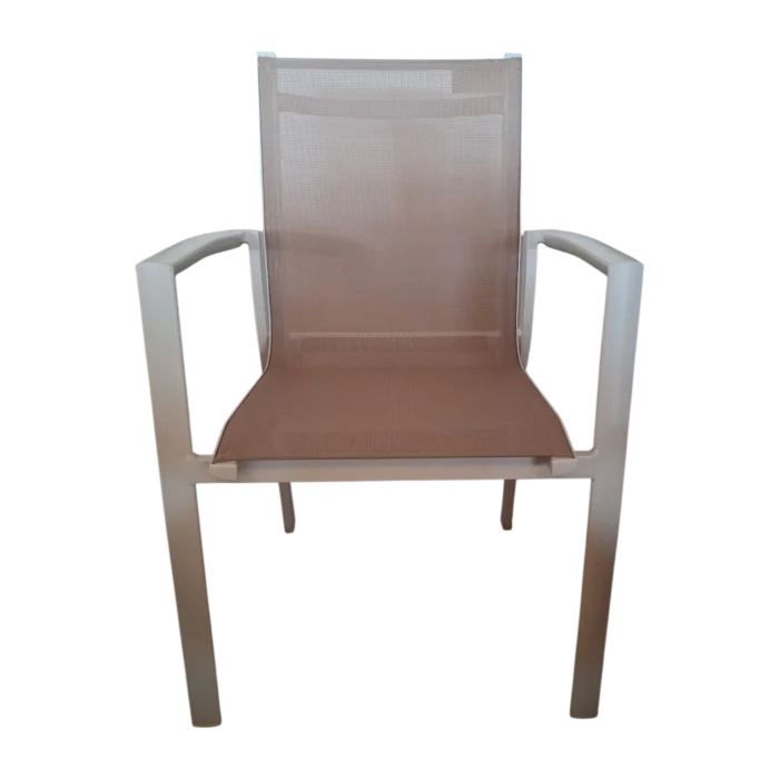 ALUMINIUM TEXTLINE CHAIR W58xD62xH89cm
