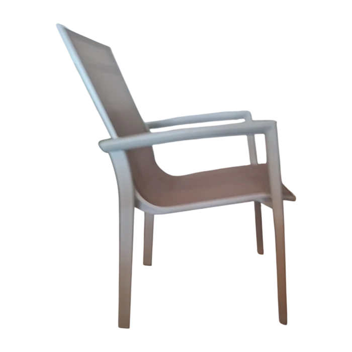 ALUMINIUM TEXTLINE CHAIR W58xD62xH89cm