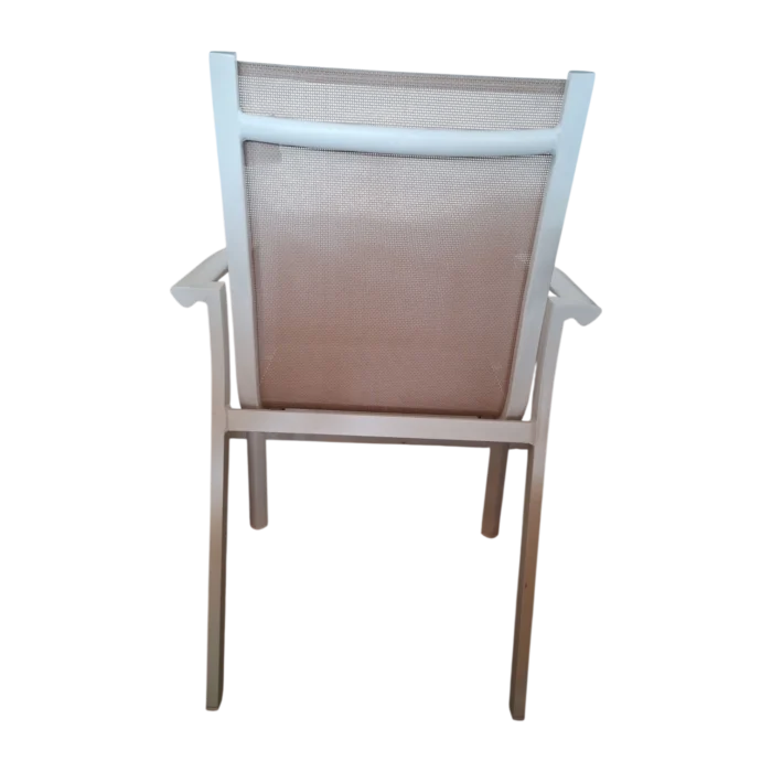 ALUMINIUM TEXTLINE CHAIR W58xD62xH89cm