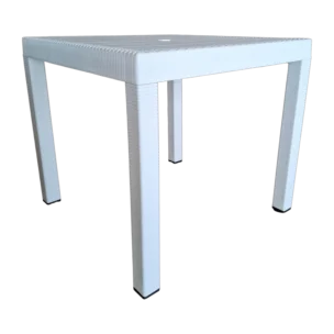 Out Dooor side table - Plastic- Caribe - White