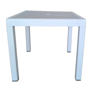 Out Dooor side table - Plastic- Caribe - White