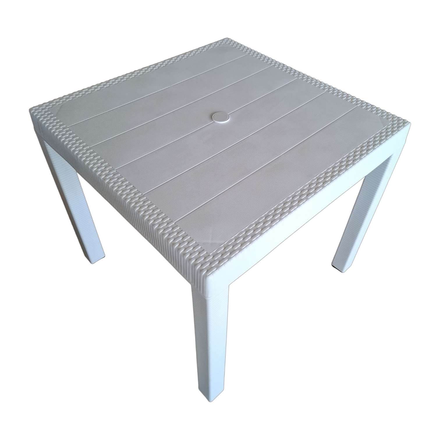 001231004014_JP-CARIBE 3_White Out Dooor side table - Plastic- Caribe - White