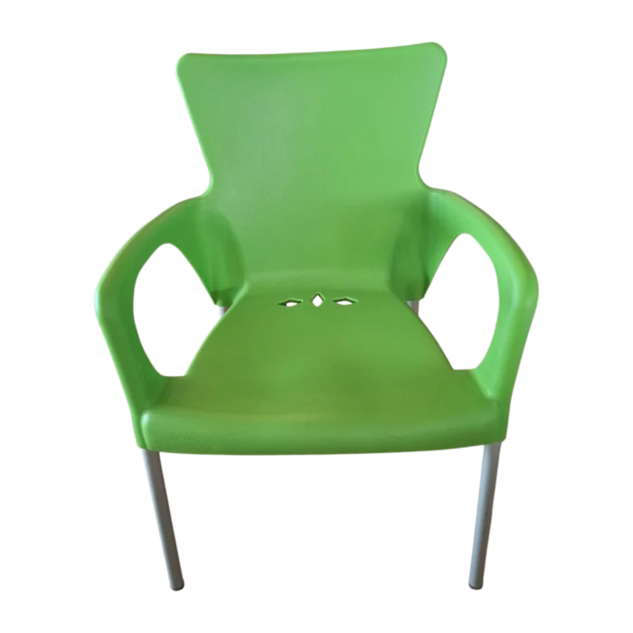 Outdoor Plastic Chair 46 (L) x 57 (D) x 84 (H) Green