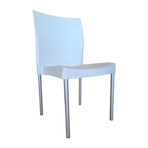 SARA PLASTIC CHAIR ALUMINIUM LEGS