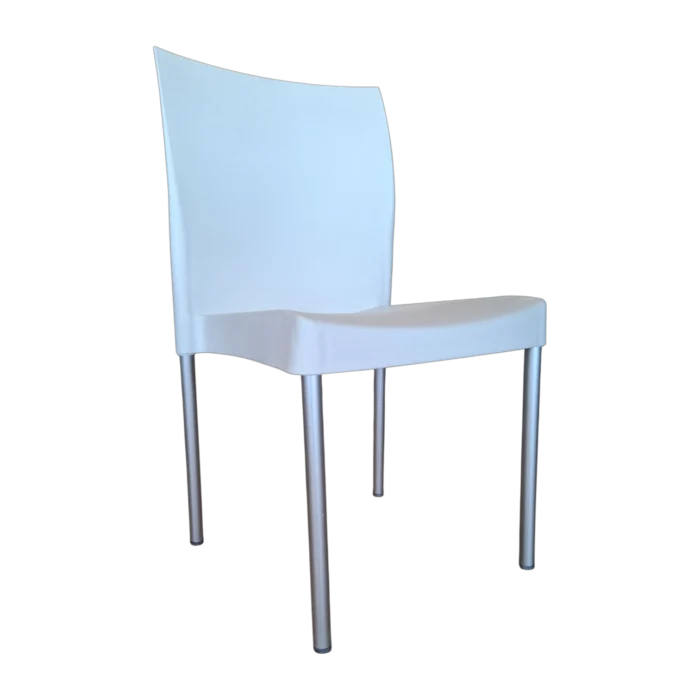 SARA PLASTIC CHAIR ALUMINIUM LEGS