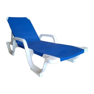 LENA PLASTIC SUNBED WITH TEXTLINE
