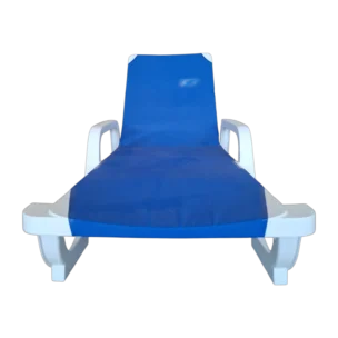 LENA PLASTIC SUNBED WITH TEXTLINE