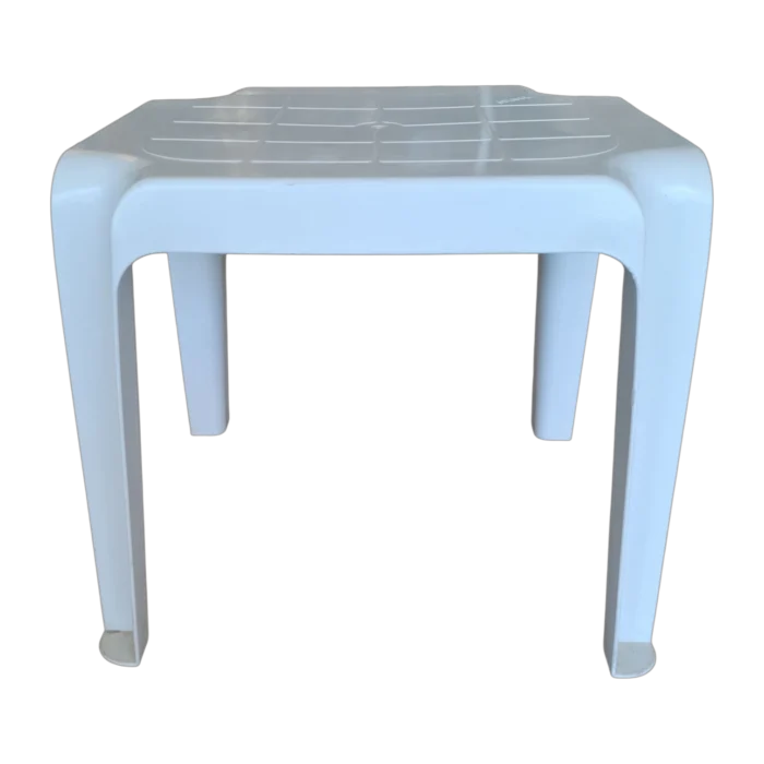 Out Dooor side table - Plastic-Marbelha - White