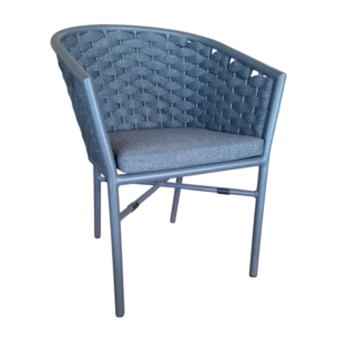 Tuscany Rope Chair Dark Grey - 57x62xH80cm