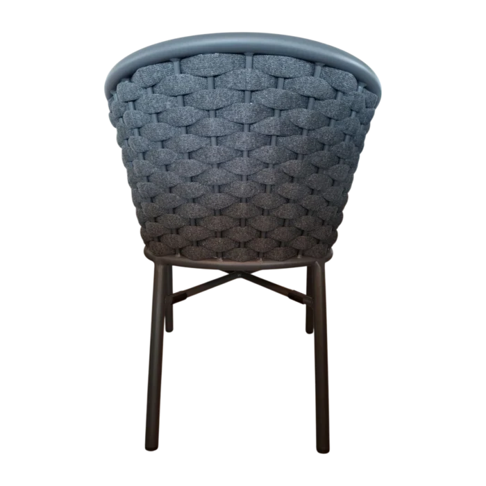 Tuscany Rope Chair - Ratan- Dark Grey - 57x62xH80cm