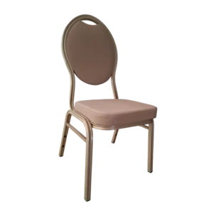 Indoor Banquet Chair - Fabric , metal - blown Gold