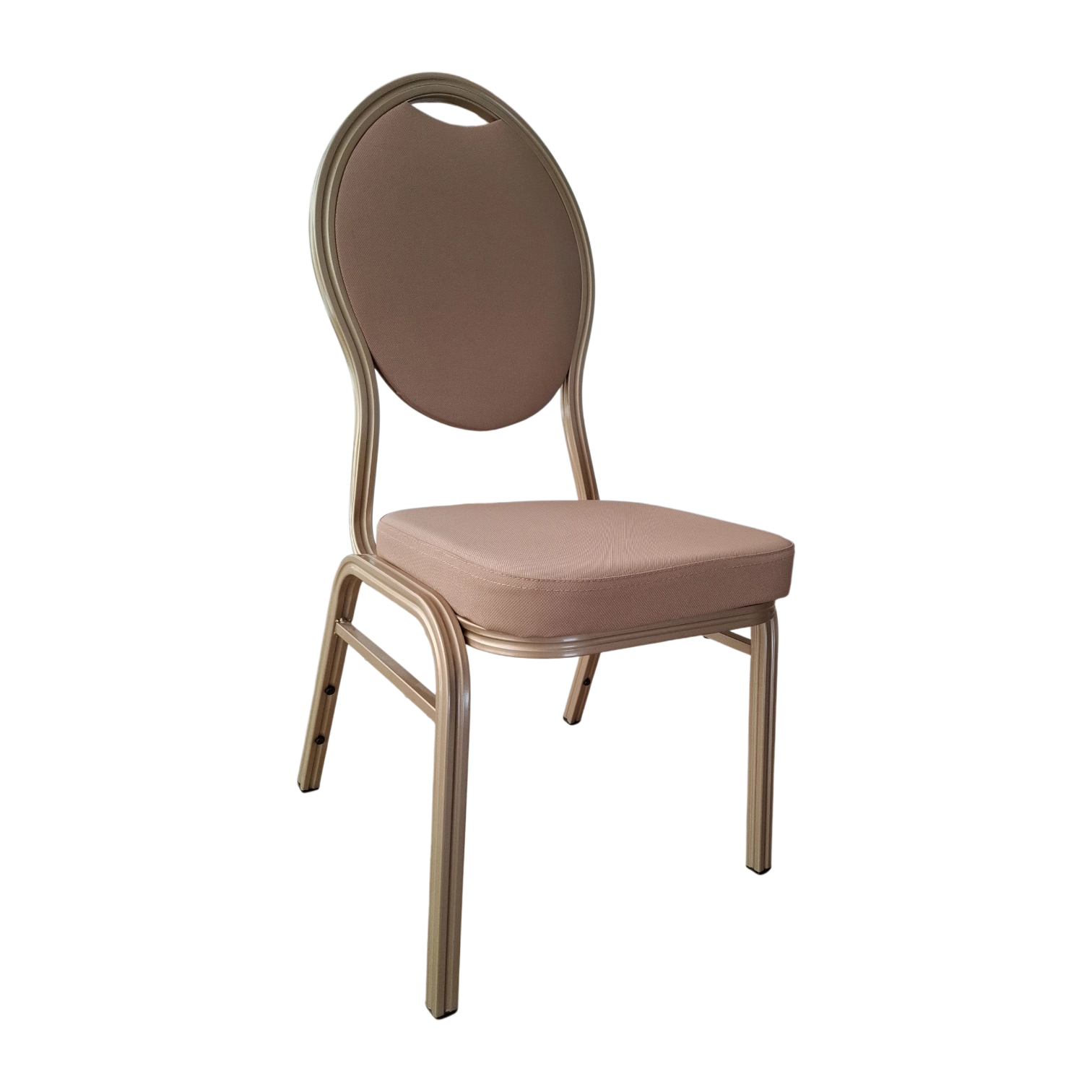 012012005031_FU-FY2106 1_GoldBrown Indoor Banquet Chair - Fabric , metal - blown Gold