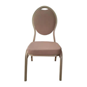 Indoor Banquet Chair - Fabric , metal - blown Gold