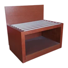 Luggage Stand - Bristol - Wood- Walnut - 80x52xH45/75 cm