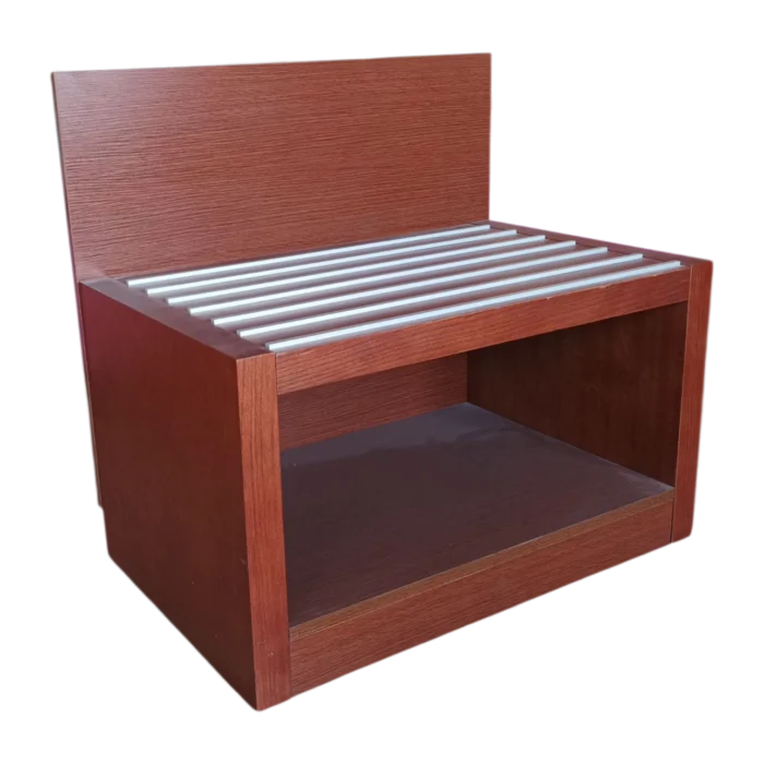 Luggage Stand - Bristol - Wood- Walnut - 80x52xH45/75 cm