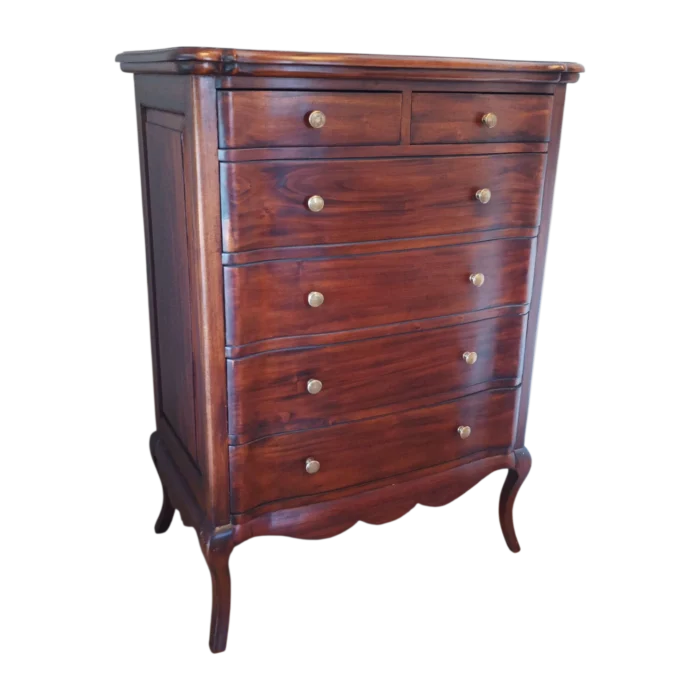 Chest of Drower - Vesailles - Solid Wood - Walnut