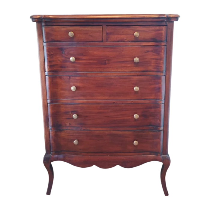 Chest of Drower - Vesailles - Solid Wood - Walnut