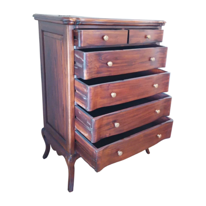Chest of Drower - Vesailles - Solid Wood - Walnut