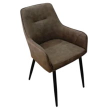 Liora Dining Chair — Velvet Brown - L55xD59xH87cm