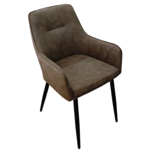 Liora Dining Chair — Velvet Brown - L55xD59xH87cm