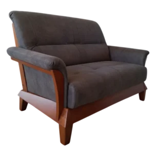 2 Seate Sofa– TROSA M 2 – Front View – Brown - Dark Oak- Fabric – 152 x 98 x 99 cm