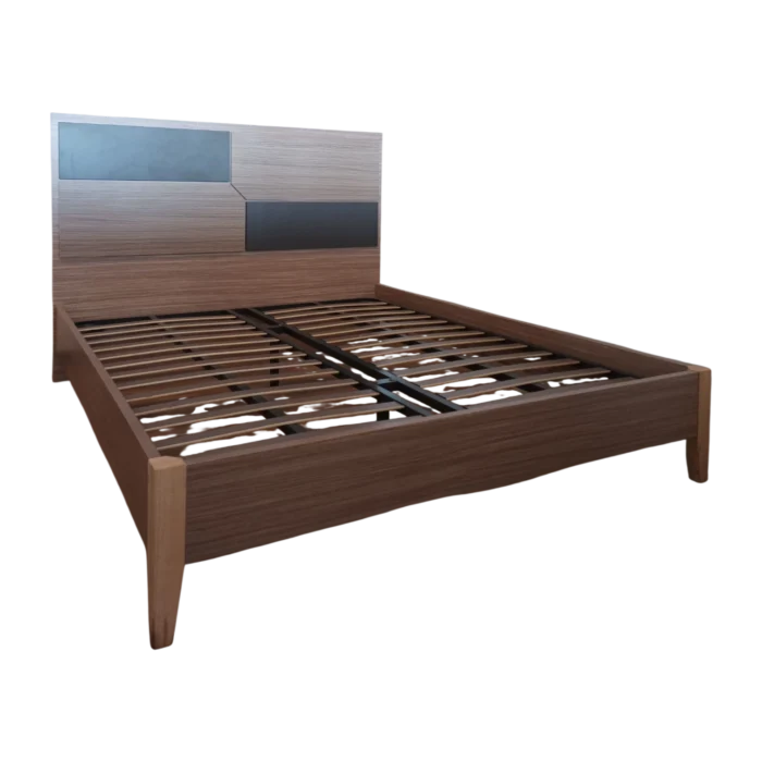 QUEEN SIZE BED - COVENTRY - melamine - Oak - 160x200cm