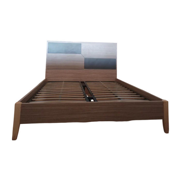 QUEEN SIZE BED - COVENTRY - melamine - Oak - 160x200cm