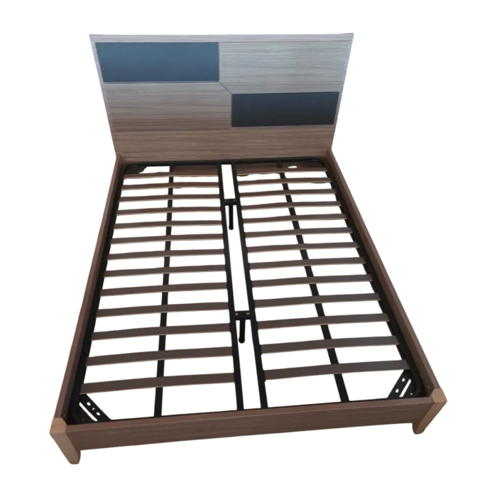 QUEEN SIZE BED - COVENTRY - melamine - Oak - 160x200cm