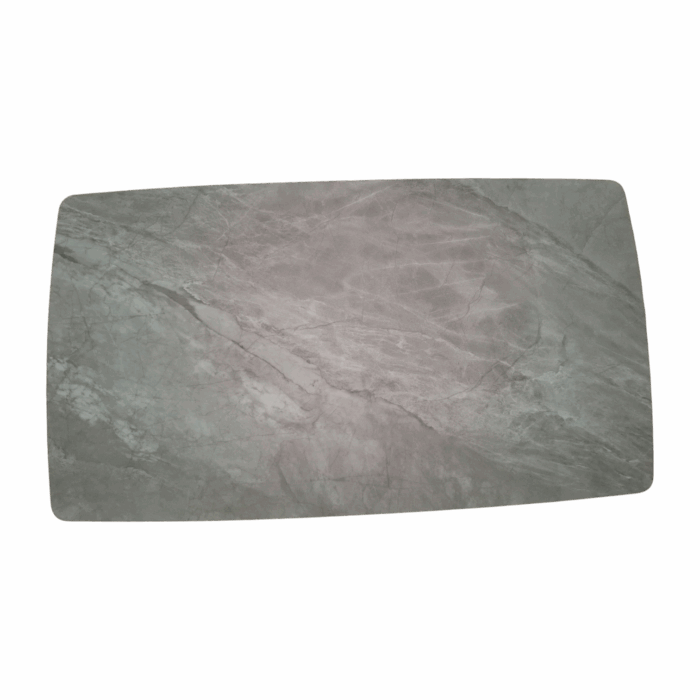 Hanko 160 Dining Table — Marble, Metal — Black, Grey —160/180x90x75cm