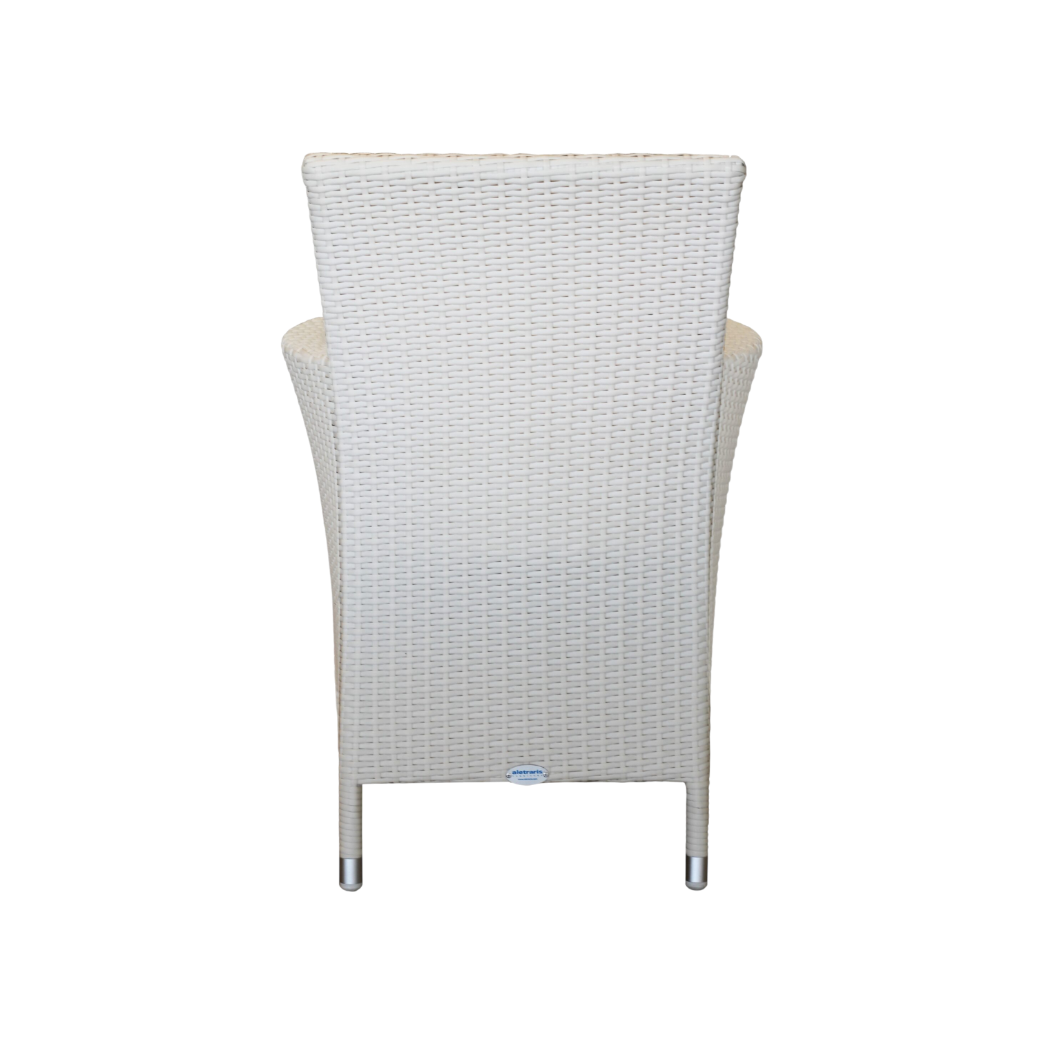 1043037017_1873-ALICE-scaled Alice 2 Armchair — Aluminum, Wicker - White - L57xD58xH85cm