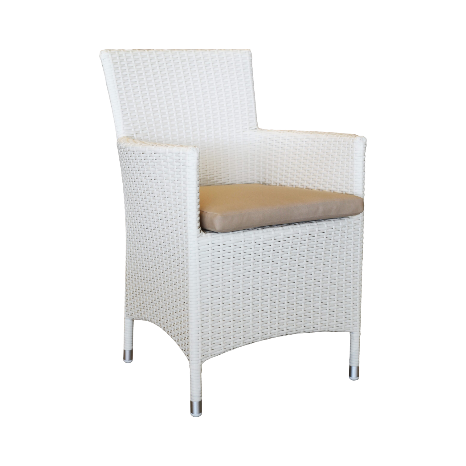 1043037017_1874-ALICE-scaled Alice 2 Armchair — Aluminum, Wicker - White - L57xD58xH85cm
