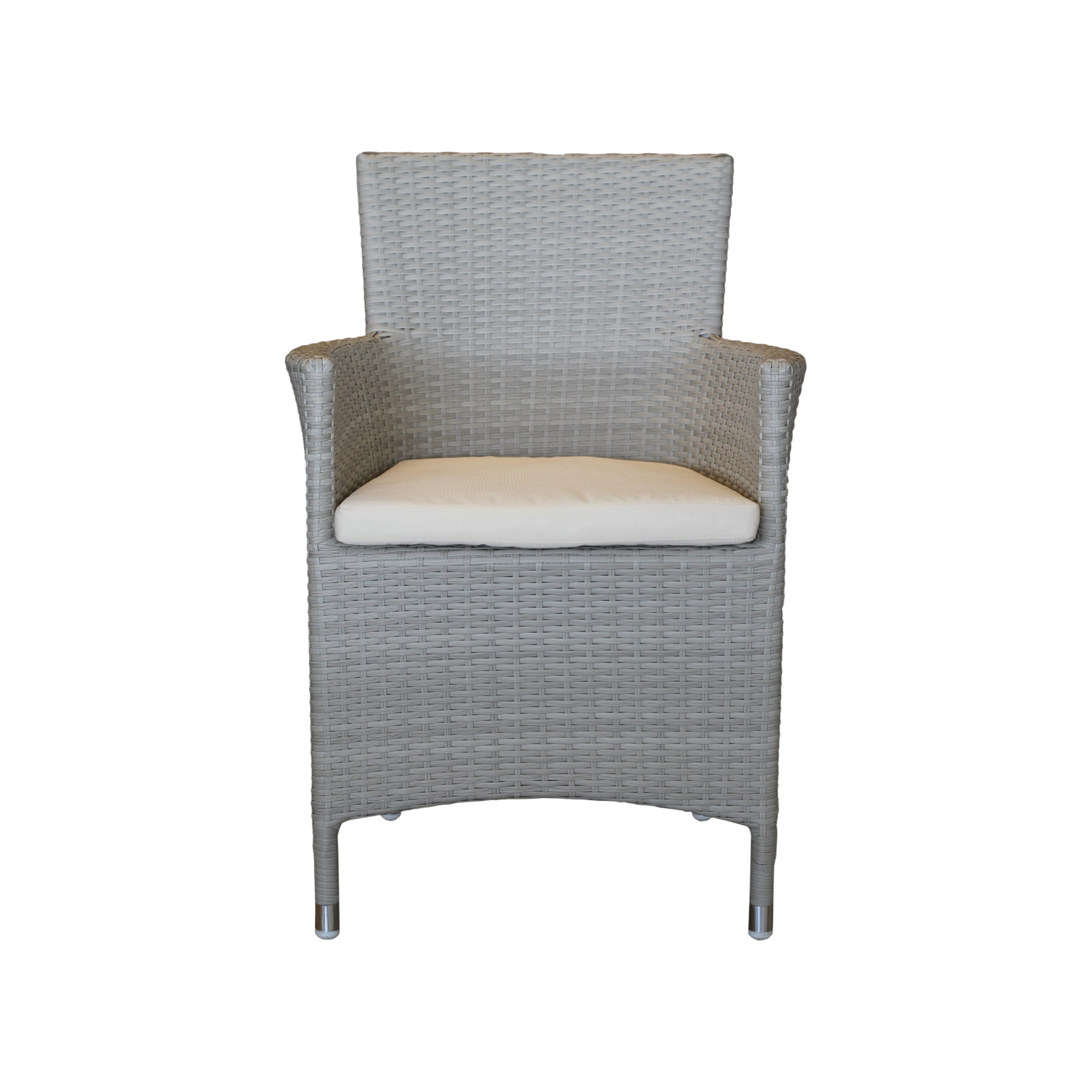 1043037017_1875-ALICE-scaled Alice 2 Armchair — Aluminum, Wicker - Beige - L57xD58xH85cm