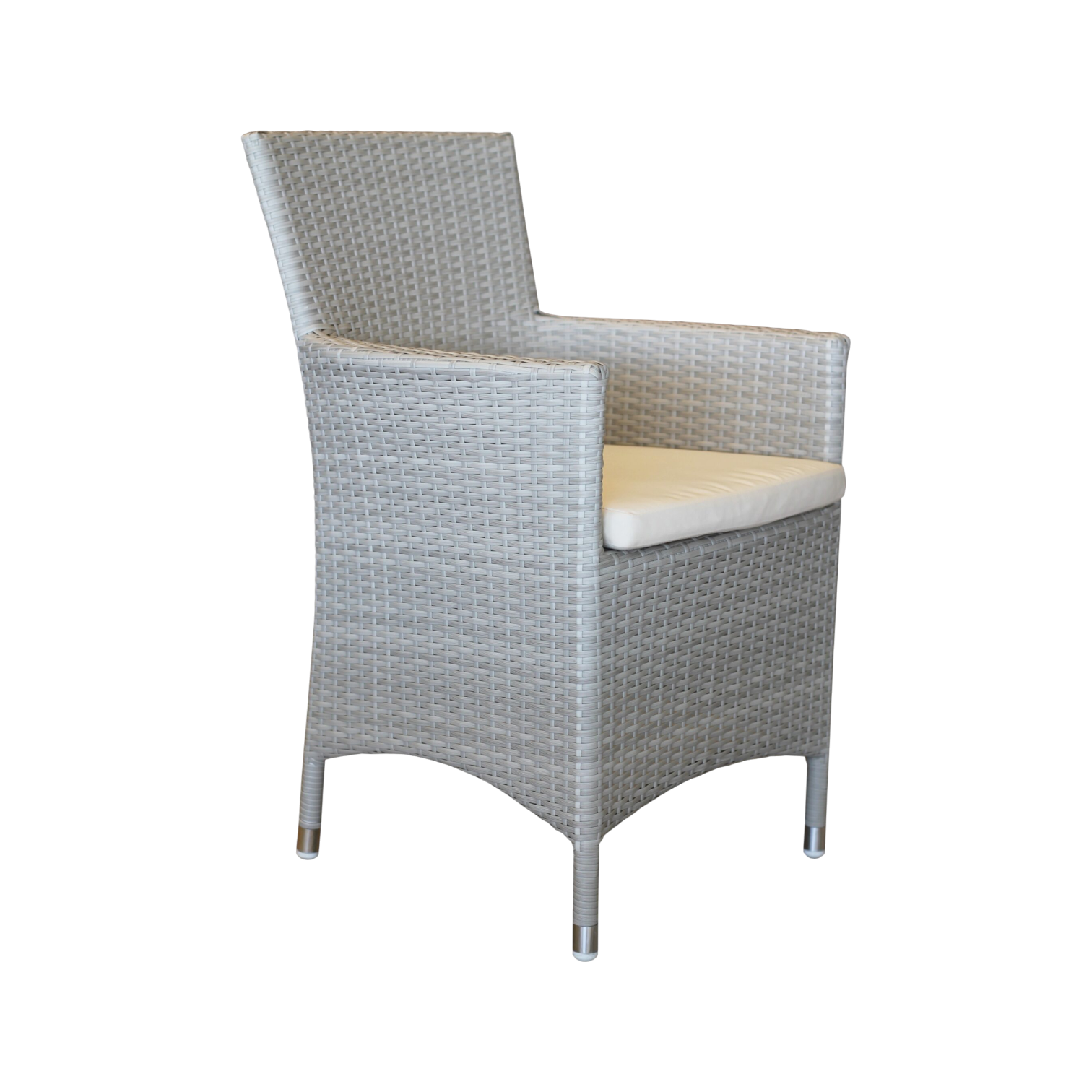 1043037017_1877-ALICE-scaled Alice 2 Armchair — Aluminum, Wicker - Beige - L57xD58xH85cm