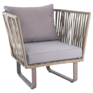 Carmona1 Sofa — Wicker — Beige— W88xD82xH81/29cm