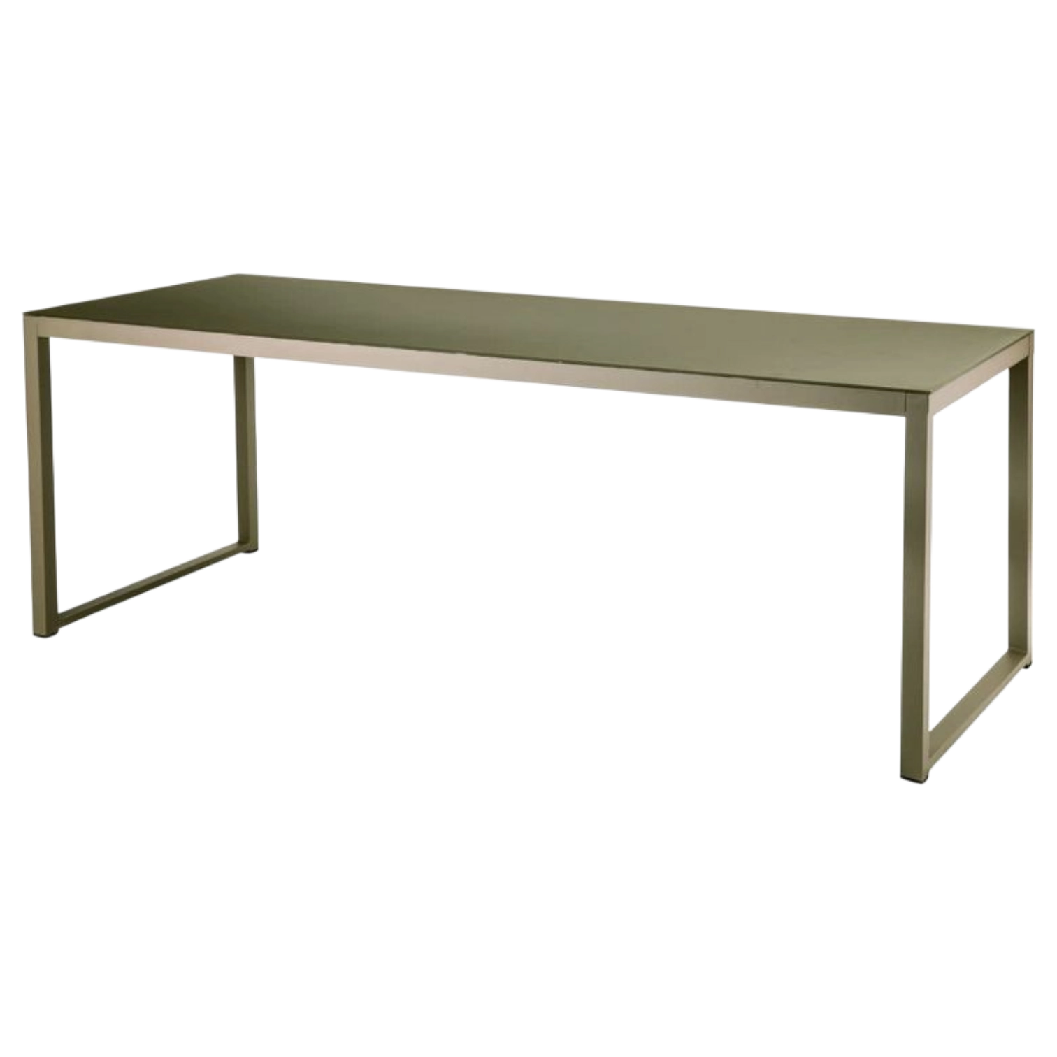 1043037110_1738-T12916 Getafe Dining Table — Aluminum, Glass — Brown - 200x80xH74cm